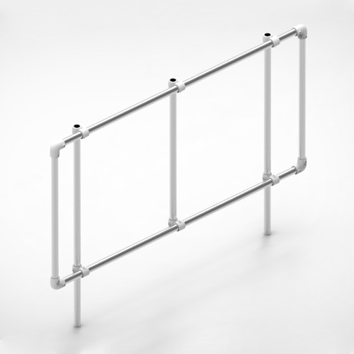 Low freestanding banner structure – all sizes – Klemp.pl
