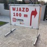 Niska konstrukcja wolnostojąca banerowa - wszystkie rozmiary - Klemp.pl