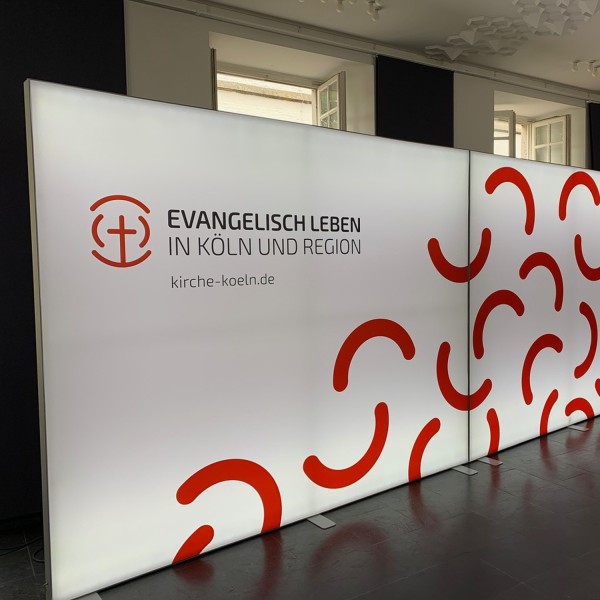 Double-Sided LED Pop-Up Wall Easy Light (100x200 cm) | Klemp.pl